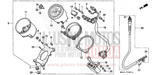 CONTACHILOMETRI (VT1100CV/CW/C2) VT1100C2W di 1998